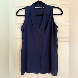 Navy blue sheer small blouse